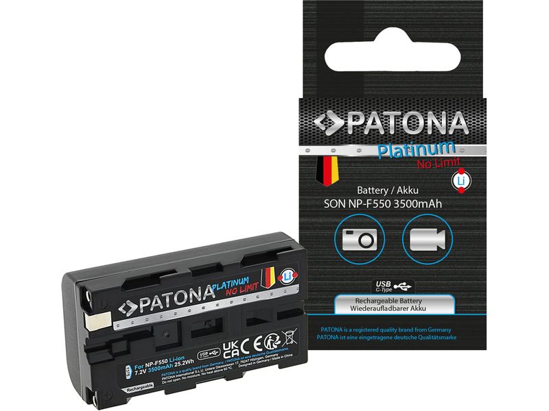 Patona Platinum Akku 3500 mAh NP-F550/F750/F930