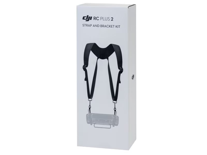 Die Box mit dem DJI RC Plus 2 Gurt- und Hüftgurt-Kit enthält einen schwarzen Gurt im Harness-Stil zur Befestigung eines Sendertragegurts. Das DJI Enterprise-Logo ist deutlich sichtbar, sodass er sich perfekt für Ihr M4E- oder M4T-Setup eignet.