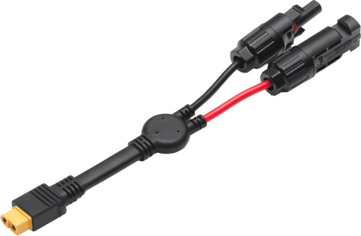 DJI Power MC4 auf XT60 Solarkabel Detail