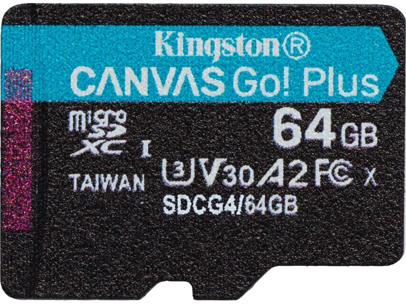 Kingston Canvas Go! Plus microSDXC 64 GB – Karte mit Adapter