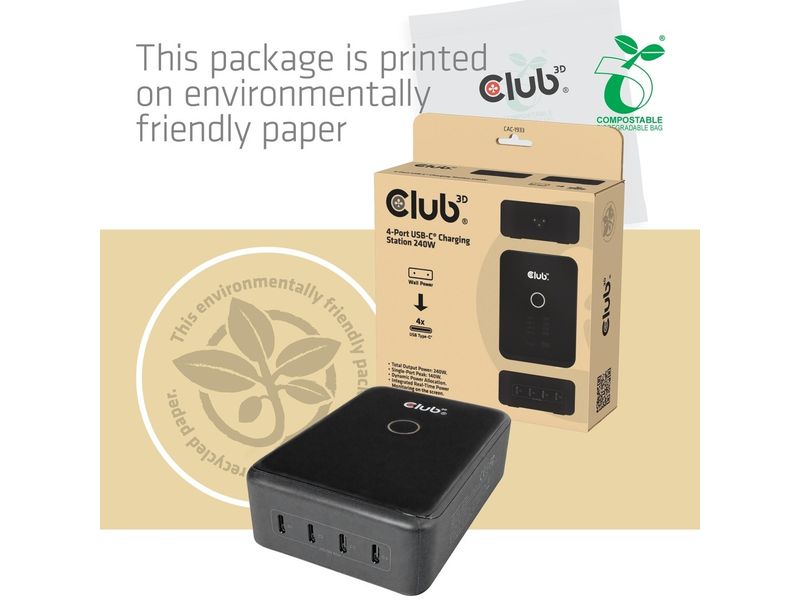 Club 3D CAC-1933 GaN 240 W USB-C