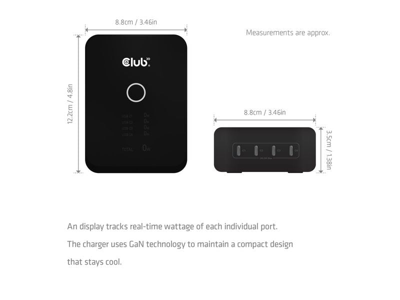 Club 3D CAC-1933 GaN 240 W USB-C