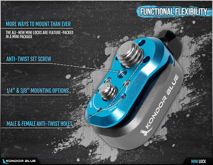 Kondor Blue - Mini Schnellverschlusssystem - Mini Lock Quick Release Plate