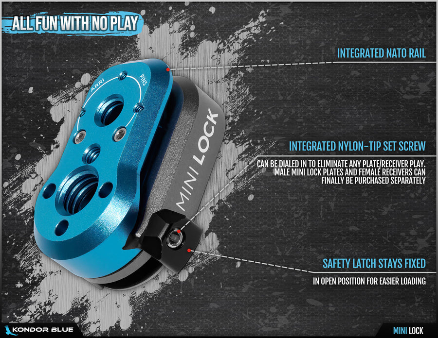 Kondor Blue - Mini Schnellverschlusssystem - Mini Lock Quick Release Plate