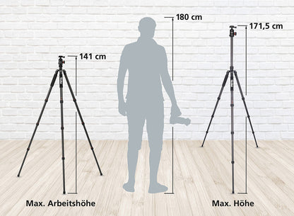 Stativ Rollei C6i Carbon - Stabil und leicht