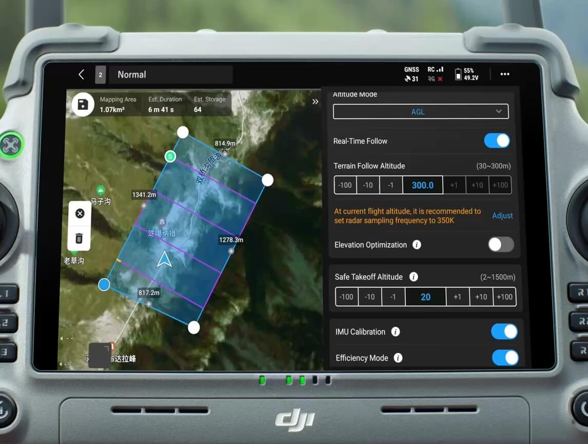 DJI Zenmuse L3: Hochpräzises Luft-LiDAR-System mit Dual-100MP-RGB-Kameras für professionelle Vermessung und Kartierung
